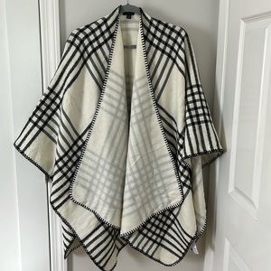 Ann Taylor plaid wrap in ONE SIZE